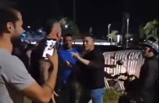 Segurança do Vasco agrediu torcedor em Brasília (Foto: Reprodução)