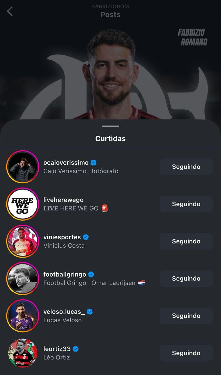 Fabrizio Romano - Jorginho - Flamengo