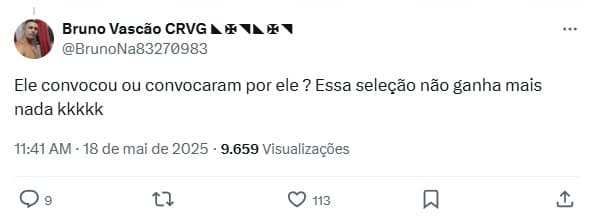 Pré-lista - Seleção Brasileira