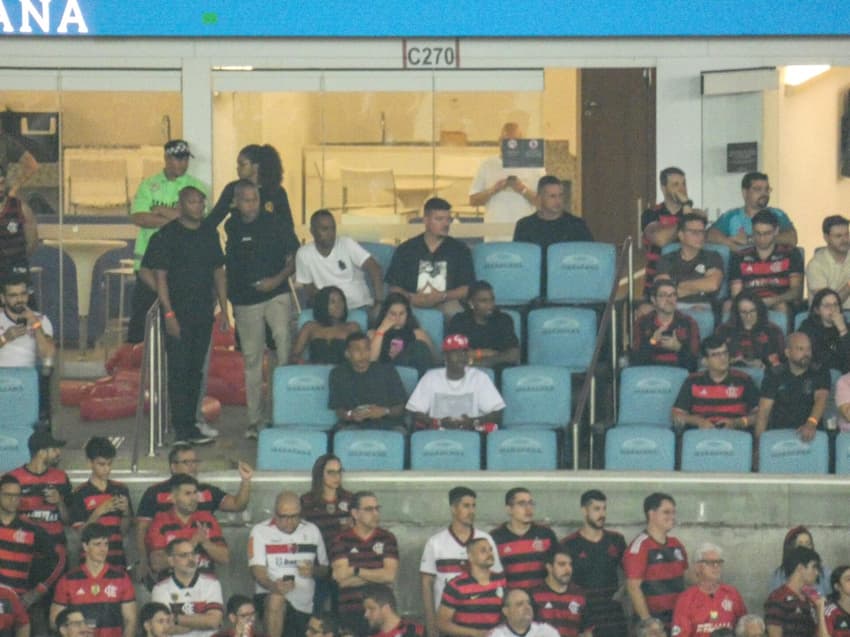 Vini Jr no Maracanã para jogo do Flamengo (Foto: Lucas Bayer/Lance!)