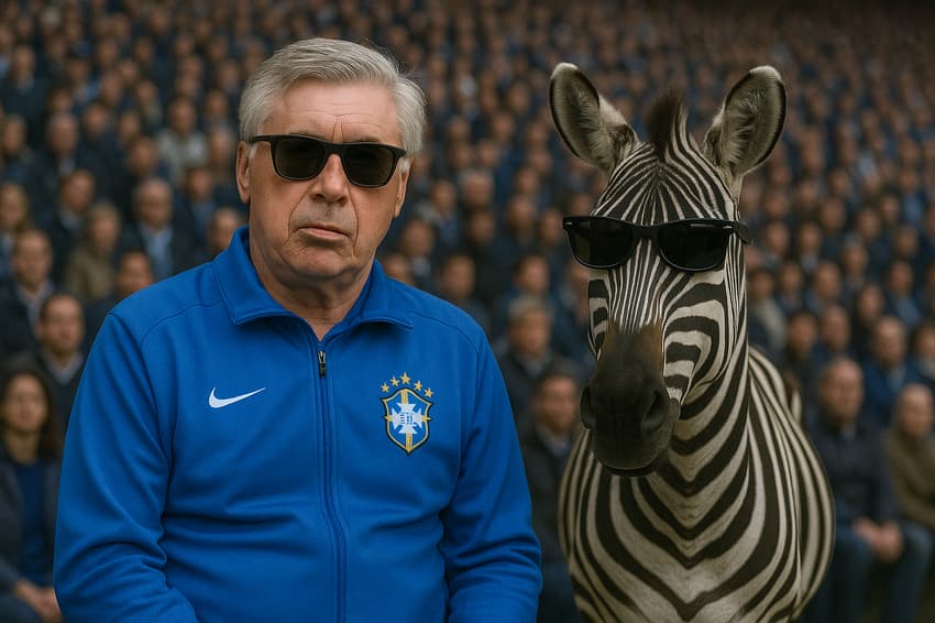 Guia Lance! da rodada 9 - Ancelotti vai assistir ao Brasileirão? (imagem: ChatGPT)