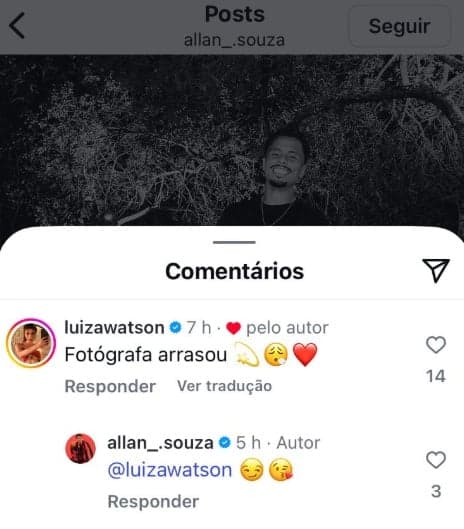 Allan, do Flamengo, vive romance com ex de Cauã Reymond