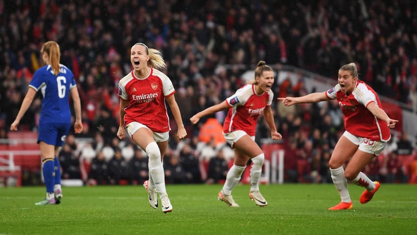 Arsenal busca segundo título de Champions feminina na história. (Foto: Arsenal/Divulgação)