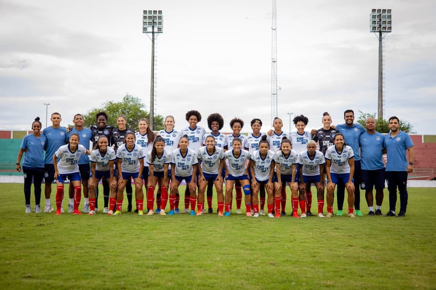 Elenco feminino do Bahia. (Foto: Letícia Martins/EC Bahia)