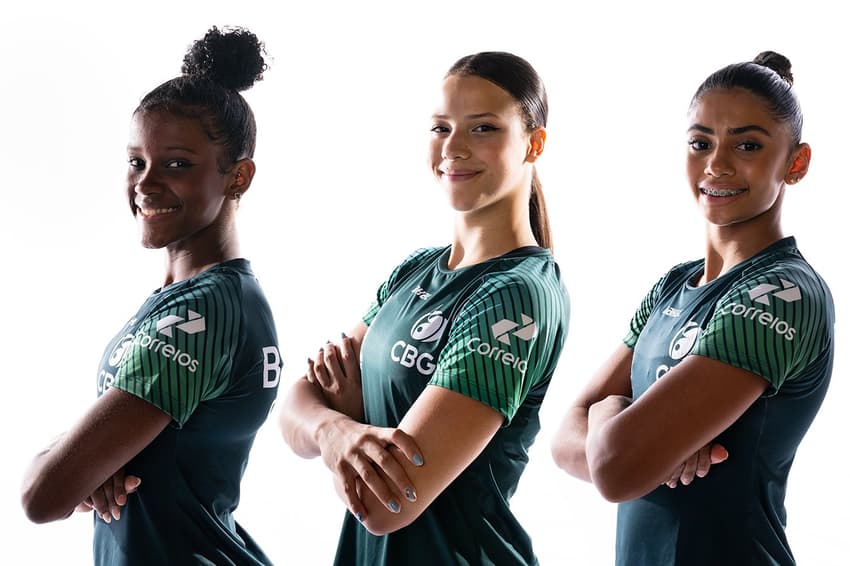 Júlia Coutinho, Gabriela Barbosa e Gabriela Bouças competirão na Copa do Mundo de Ginástica