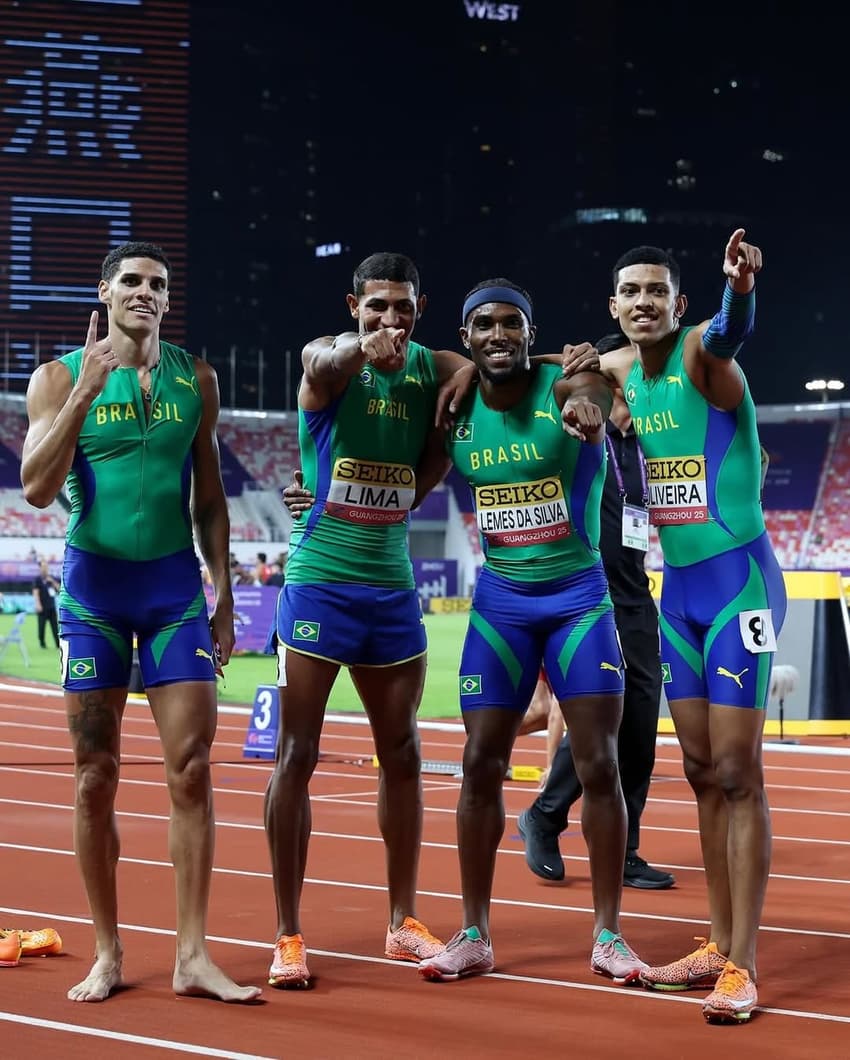 4x400 do Brasil vai ao Mundial de Tóquio