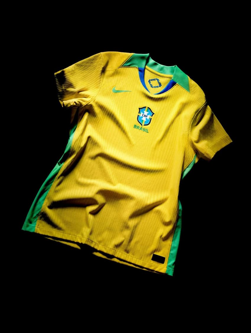 Nova camisa da Seleção Brasileira feminina. (Foto: NIKE/CBF/Divulgação)