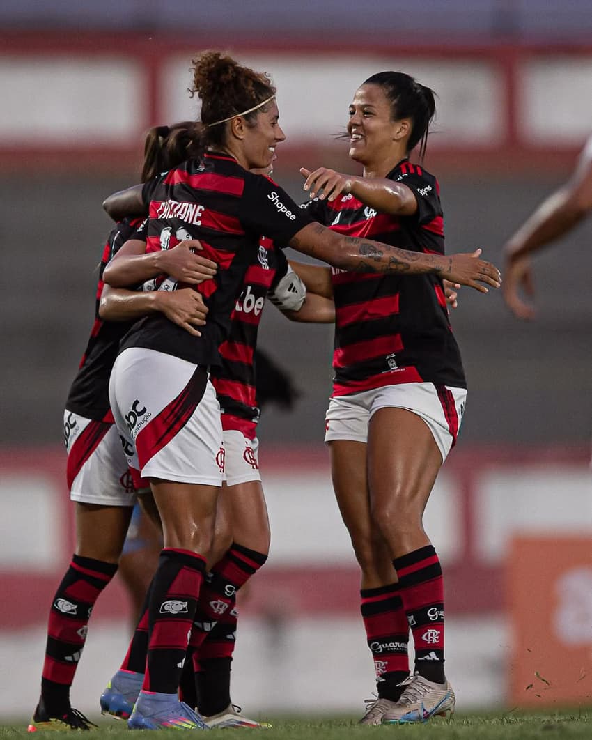 Cristiane marcou dois dos quatro gols do Flamengo contra o Real Brasília. (Foto: Flamengo/Divulgação)