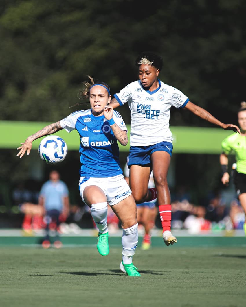 Cruzeiro e Bahia, pelo Brasileirão Feminino; (Gustavo Martins / Cruzeiro)