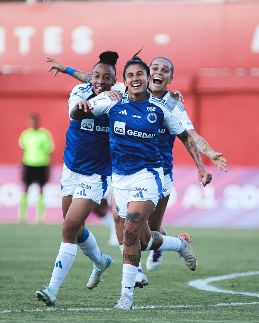 Cruzeiro segue invicto no Brasileirão feminino 2025. (Foto: Gustavo Martins/ Cruzeiro)