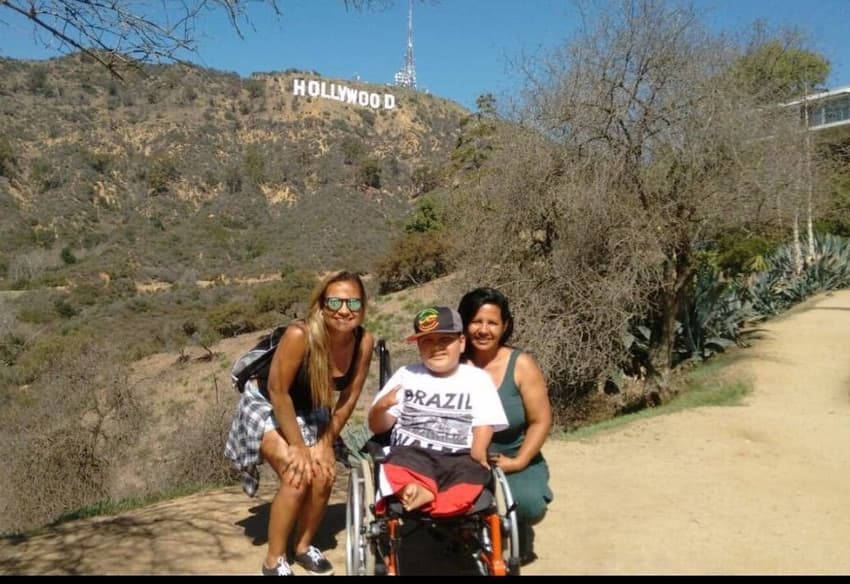 Davizinho em Los Angeles (Foto: Arquivo Pessoal / Davi teixeira / Divulgação)