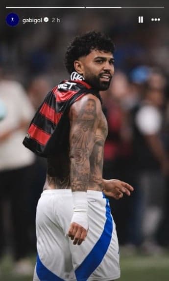 Publicação de Gabigol após Cruzeiro x Flamengo