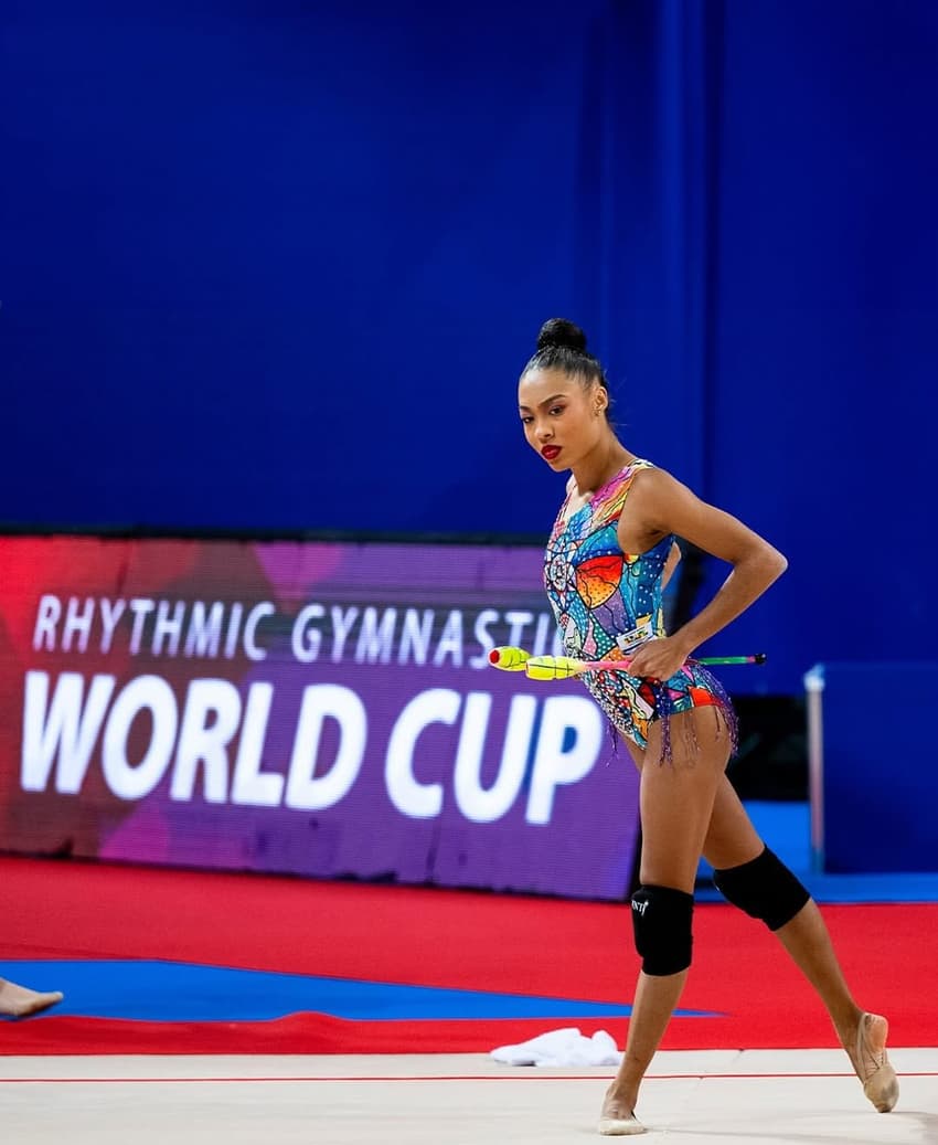Geovanna Santos disputou Copa do Mundo de ginástica rítmica em 2025