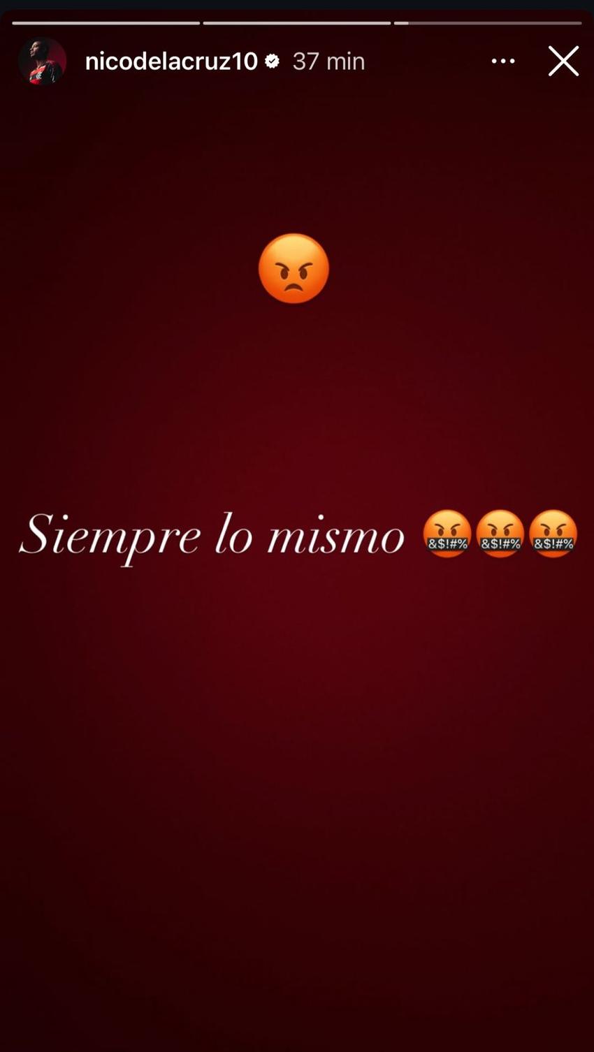 De la Cruz post Flamengo Palmeiras