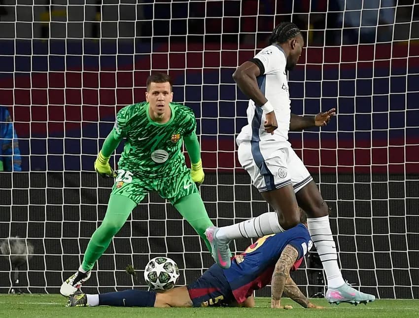 Marcus Thuram foi um destaques da semifinal contra o Barcelona marcando um golaço de letra no jogo de ida (Foto: Josep Lago/AFP)