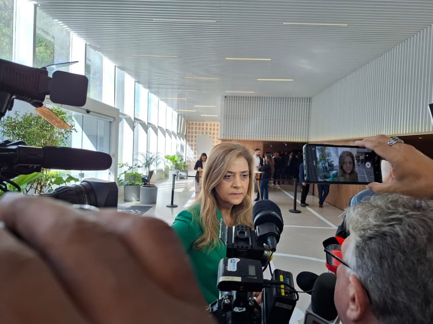 Leila Pereira apoia Samir Xaud na eleição da CBF