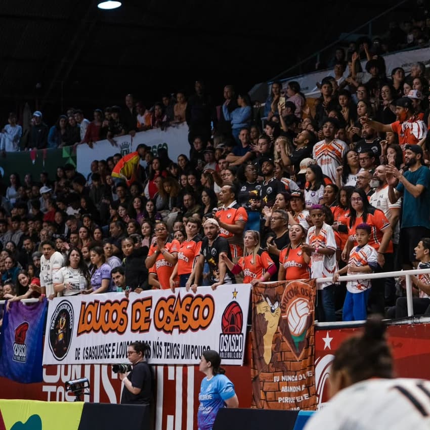 Torcida do Osasco costuma lotar o Ginásio José Liberatti