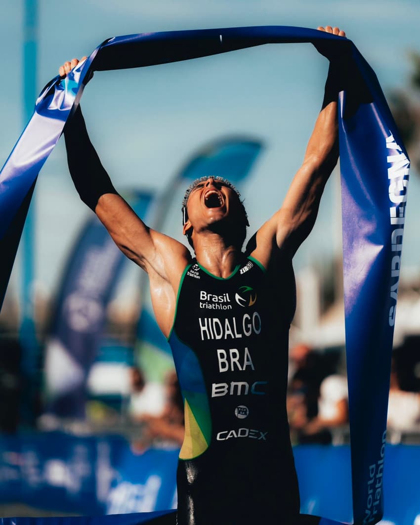 Miguel Hidalgo foi campeão da etapa da Itália da Série Mundial de Triatlo