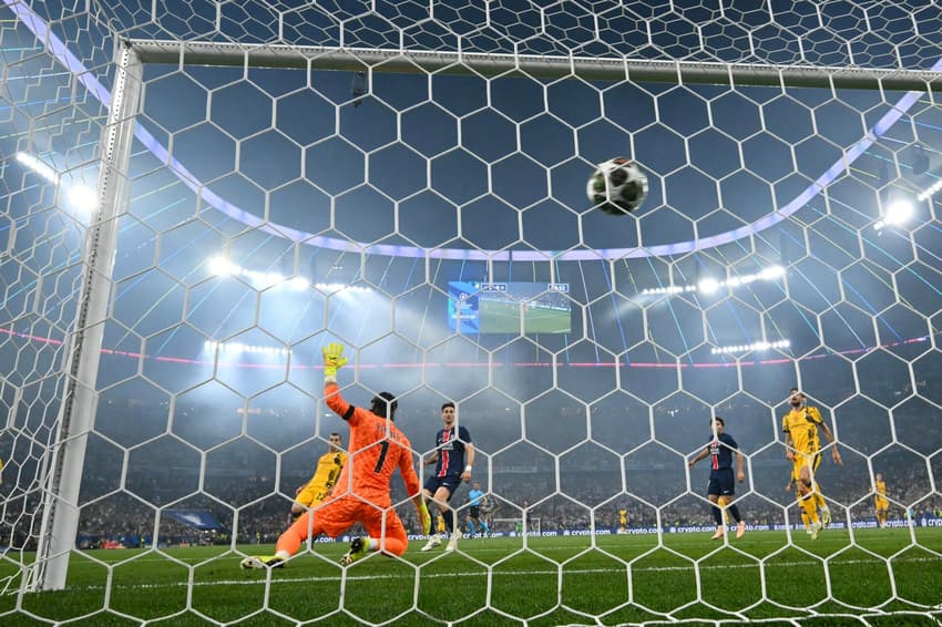 Gol do PSG na final da Champions League contra a Inter de Milão (Foto: Marco BERTORELLO / AFP)