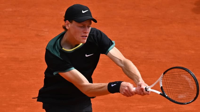 Jannik Sinner em treino em Roma (Corinne Dubreuil/ATP Tour)