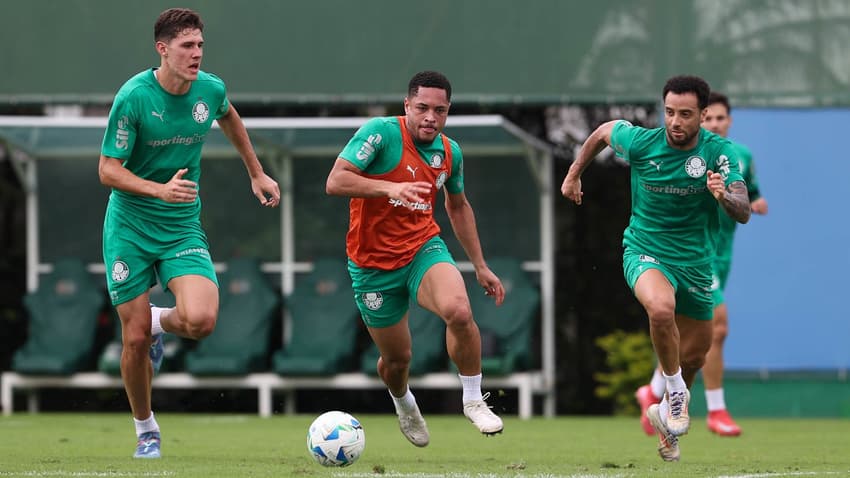 treino do Palmeiras na Academia de Futebol