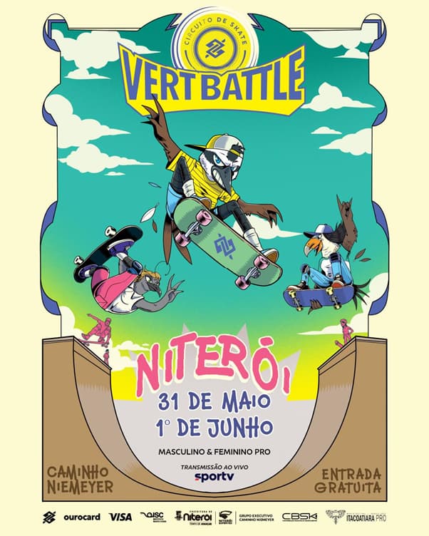 Card de divulgação da 2ª etapa do Circuito Banco do Brasil de Skate Vertical (Foto: Divulgação)