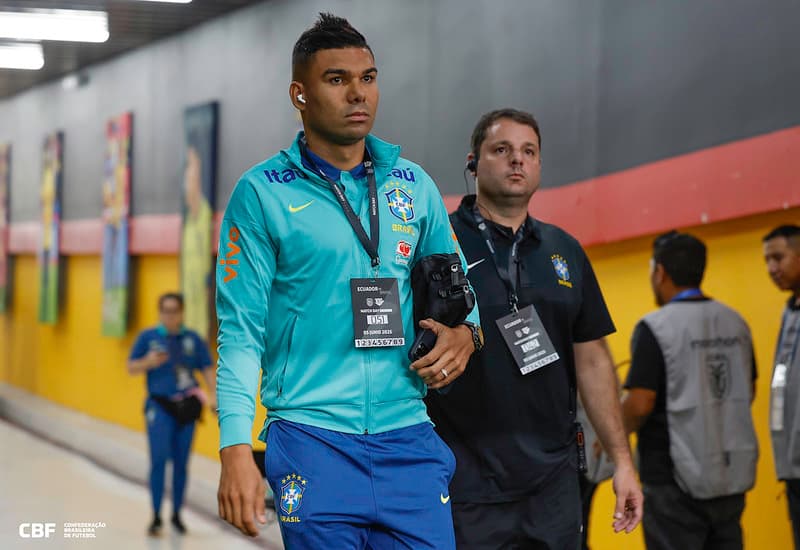 Casemiro é uma das lideranças da Seleção Brasileira. Atualmente, defende o Manchester United, da Inglaterra (Foto: Rafael Ribeiro/ CBF)