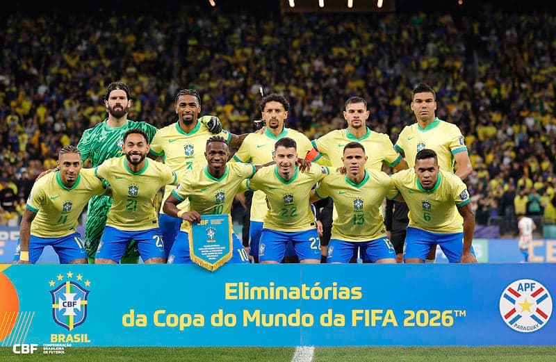 Brasil vence Paraguai e se classifica para a Copa do Mundo de 2026 (Foto: @rafaelribeirorio I CBF)