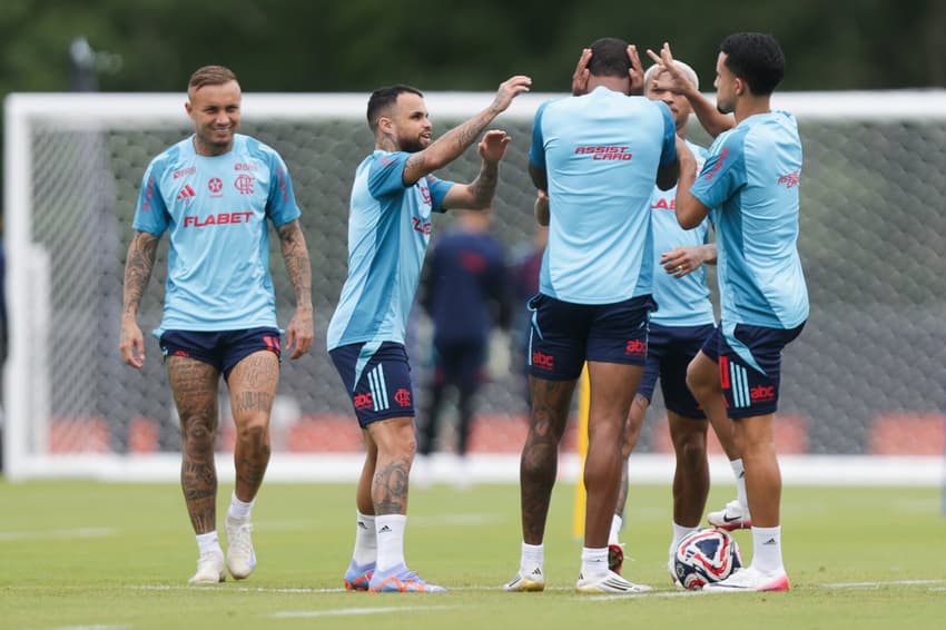 Flamengo treino EUA Michael Everton Cebolinha