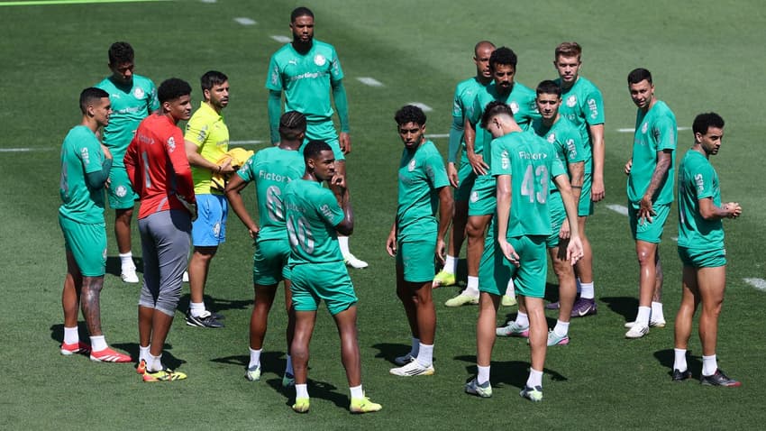 Elenco Palmeiras Mundial de Clubes treinamento