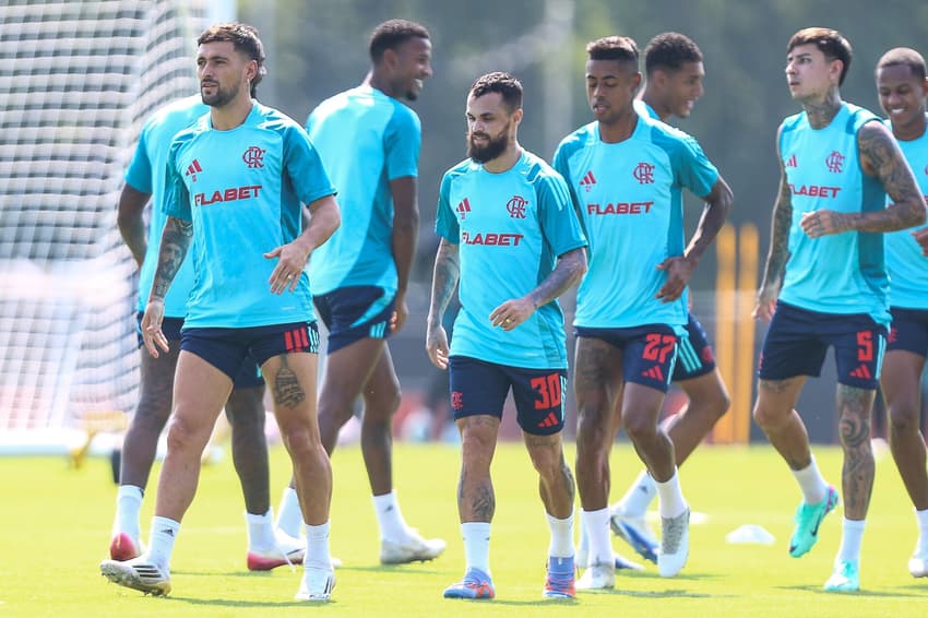 Elenco rubro-negro finaliza a preparação para o confronto com o LA FC (Foto: Gilvan de Souza)