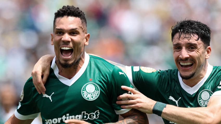 Paulinho foi o grande herói do Palmeiras (Foto: Cesar Greco/Palmeiras)