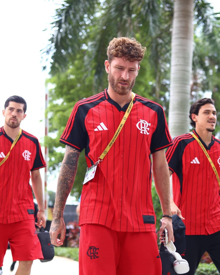 Léo Pereira antes do jogo contra o Bayern pelo Mundial de Clubes (Foto: Gilvan de Souza / Flamengo)