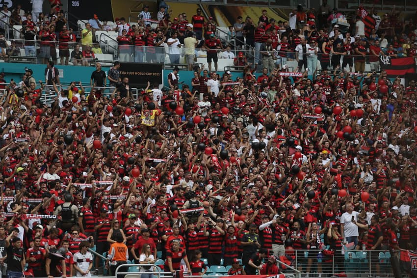 Torcida do Flamengo lota o Hard Rock Stadium (Foto: Gilvan de Souza/Flamengo)