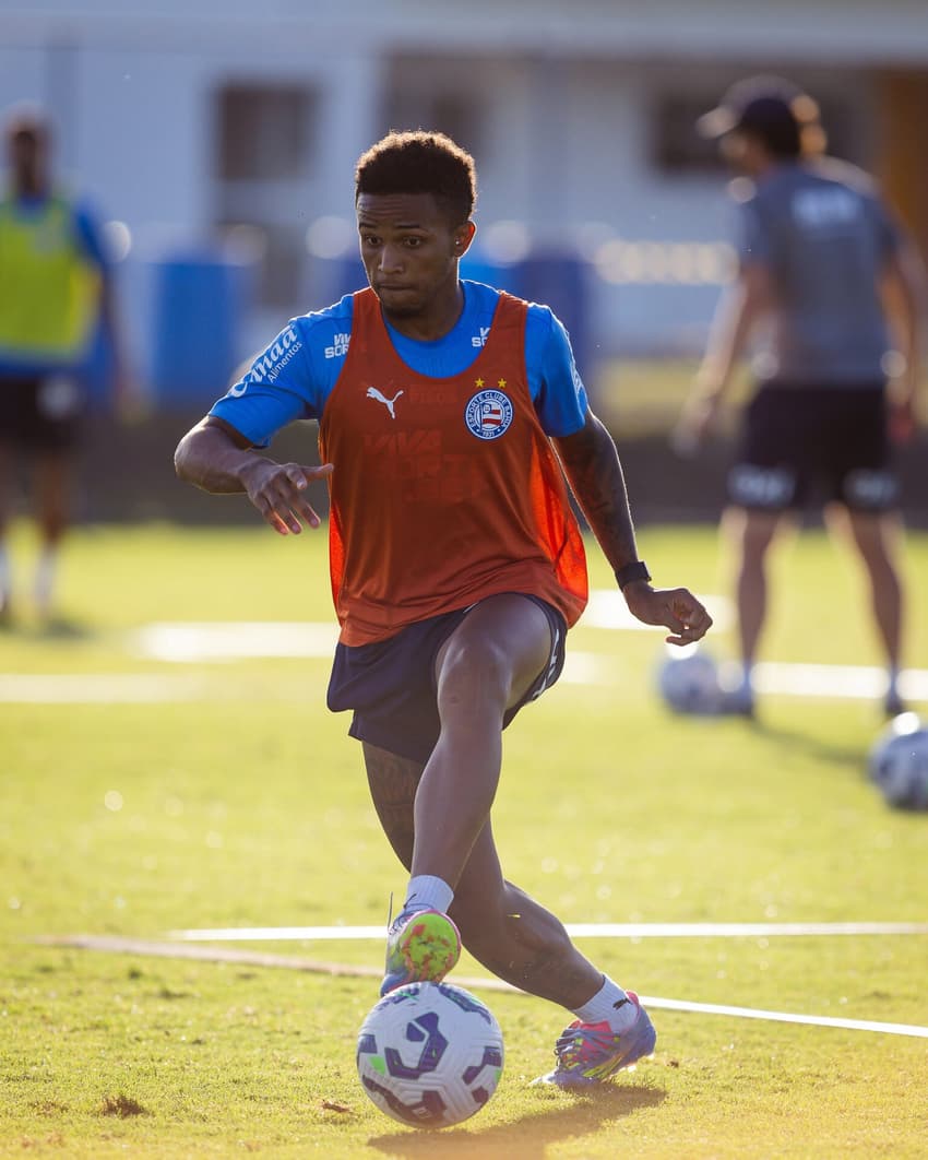 Kayky em treino do Bahia (Foto: Letícia Martins/EC Bahia)