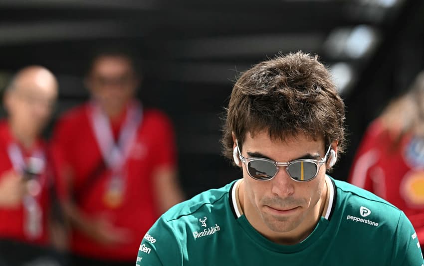 Aston Martin's Canadian driver Lance Stroll arrives ahead of a practice session for the Formula One Grand Prix at the Circuit de Monaco on May 24, 2025. (Photo by Gabriel BOUYS / AFP)