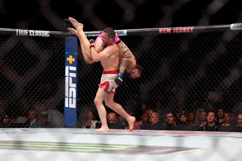 Merab Dvalishvili derrotou Sean O'Malley no UFC 316 (Foto: Elsa/AFP)