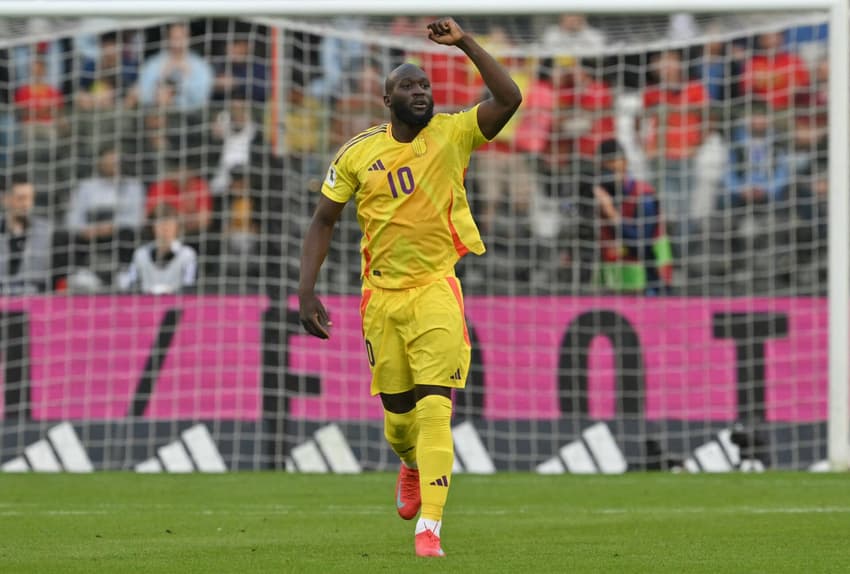 Lukaku comemora gol da Bélgica