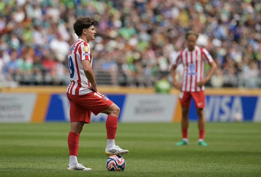 Julián Alvarez é um dos destaques do Atlético de Madrid (Foto: Juan Mabromata/AFP)