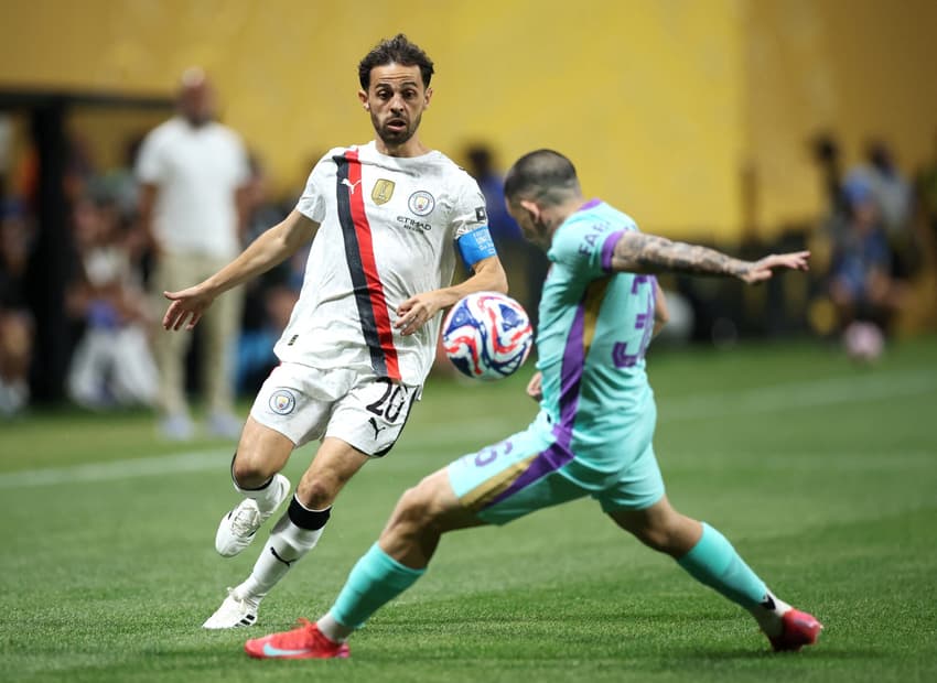 Bernardo SIlva em Manchester City x Al Ain (Foto: ALEX GRIMM / GETTY IMAGES NORTH AMERICA / Getty Images via AFP)