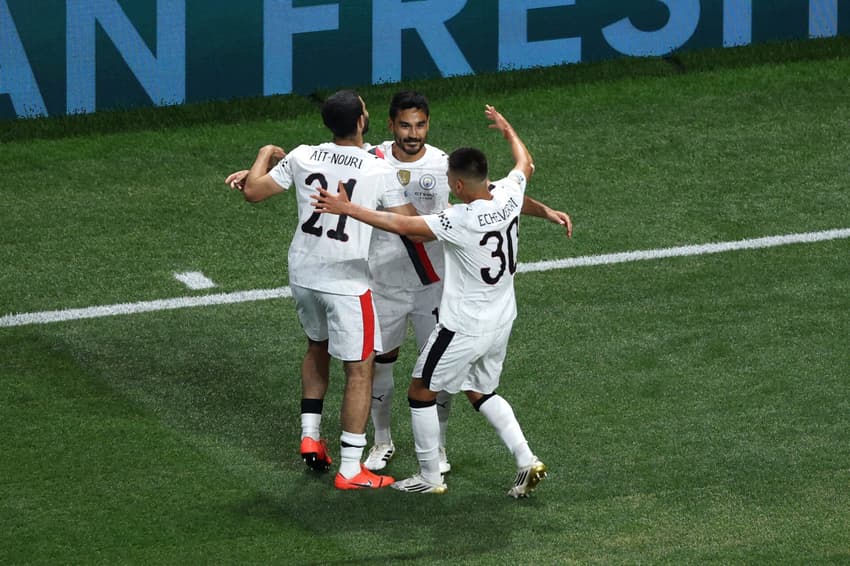 City comemora gol de Gundogan contra o Al Ain (Foto: Kevin C. Cox / GETTY IMAGES NORTH AMERICA / Getty Images via AFP)