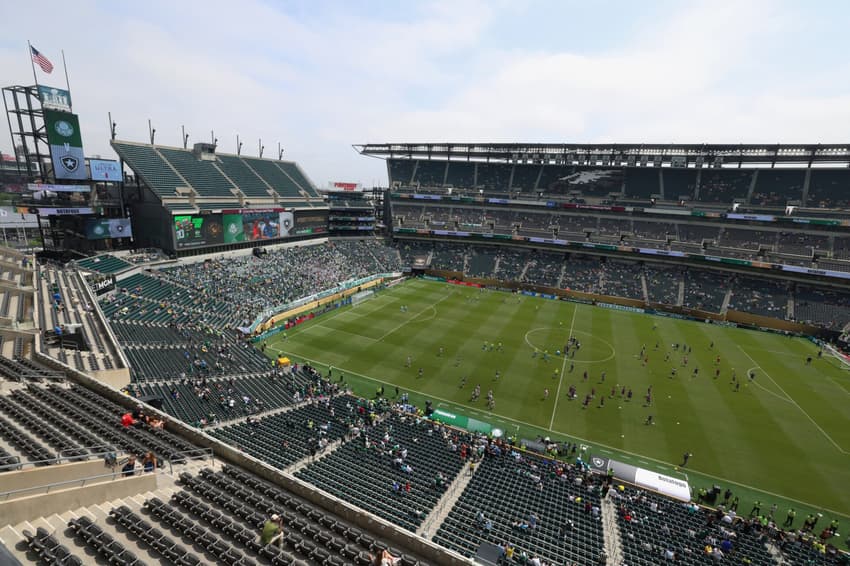 Estádio Lincoln Financial Field antes de Palmeiras x Botafogo (Foto: CHARLY TRIBALLEAU / AFP