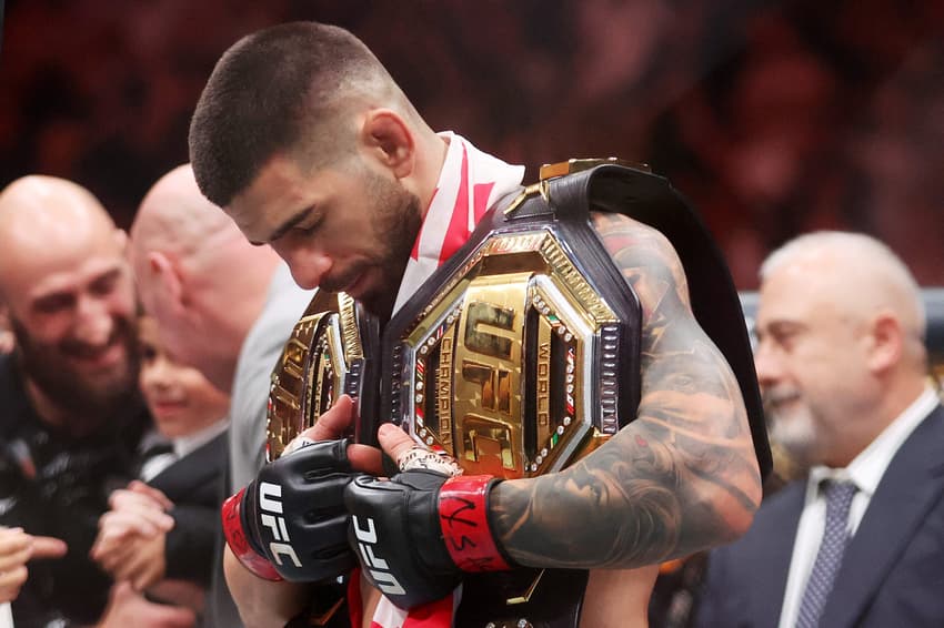Campeão do UFC, Ilia Topuria defende título no UFC Casa Branca (Foto: Ian Maule/AFP)