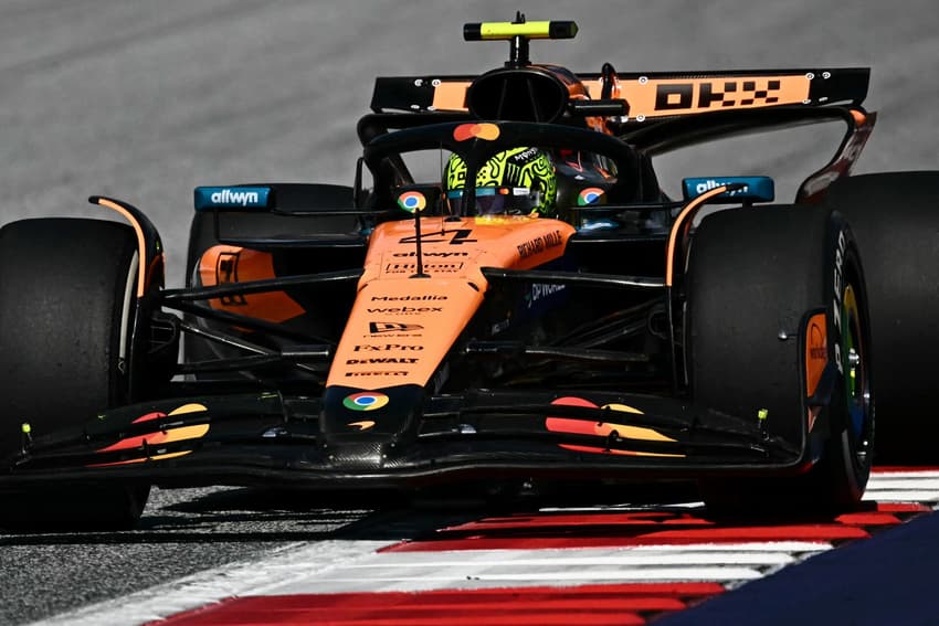 Lando Norris, da McLaren, vence o GP da Áustria (Foto: Joe Klamar / AFP)