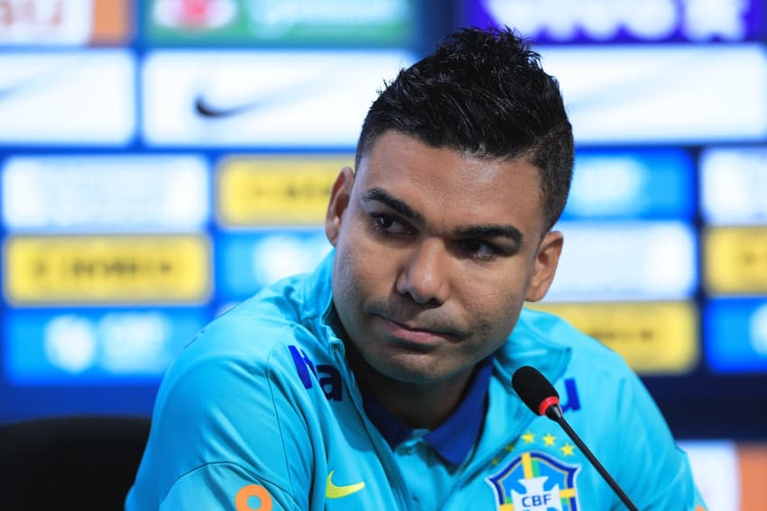 Em entrevista coletiva pela Seleção Brasileira, Casemiro falou sobre a relação com Carlo Ancelotti e o período de resiliência no United. (Foto: Chiereguini/AGIF)