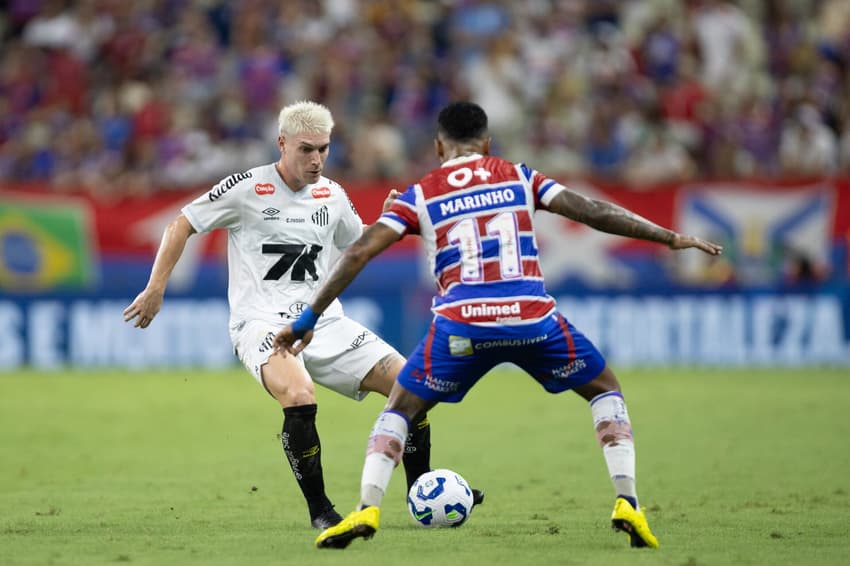 Rollheiser tem 18 jogos com a camisa do Santos e dois gols marcados. (Foto: Baggio Rodrigues/AGIF)
