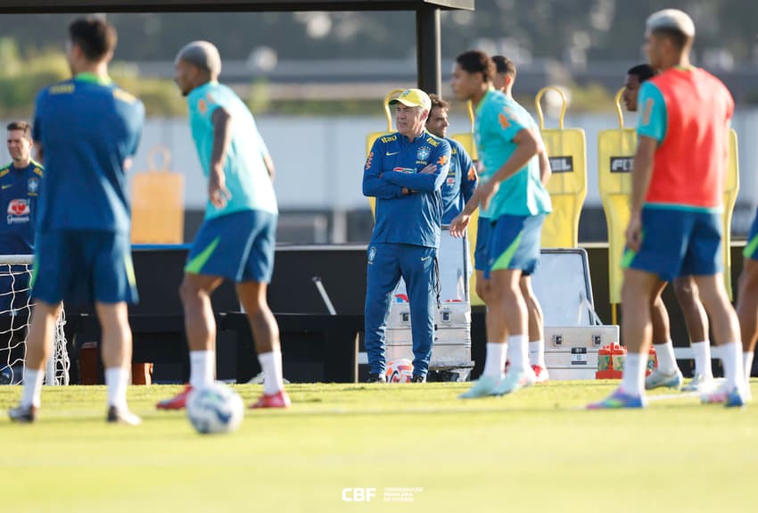 Ancelotti treino Seleção Brasileira