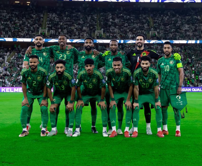 Arábia Saudita perfilada em jogo das Eliminatórias da Ásia para a Copa do Mundo de 2026