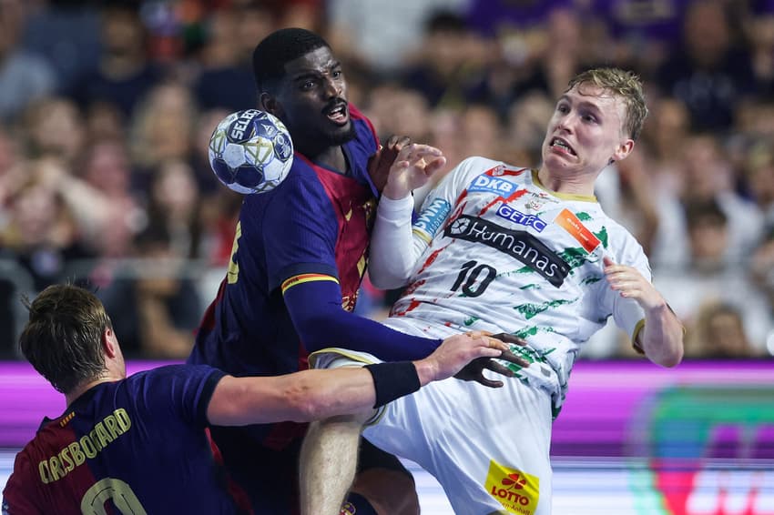 Magdeburg vence Barcelona na Champions League de handebol (foto: Ronny HARTMANN / AFP)