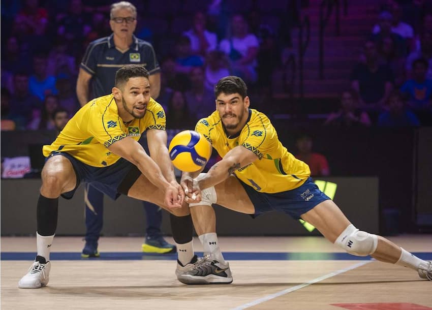 Brasil x Canadá pela VNL masculina (foto: volleyballworld)